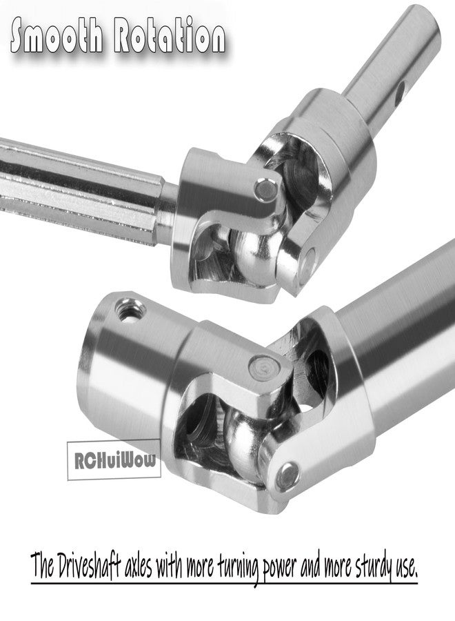 قطع غيار RCHuiWow RC Driveshafts Axerts لسيارات Typhon 3S BLX وTyphon Mega 550 بمقياس 1/8، أعمدة دفع أمامية وخلفية فولاذية بوزن 45 رطلاً مع محور سداسي للعجلات مقاس 17 مم، متوفرة باللونين الفضي والتيتانيوم. - Image 5